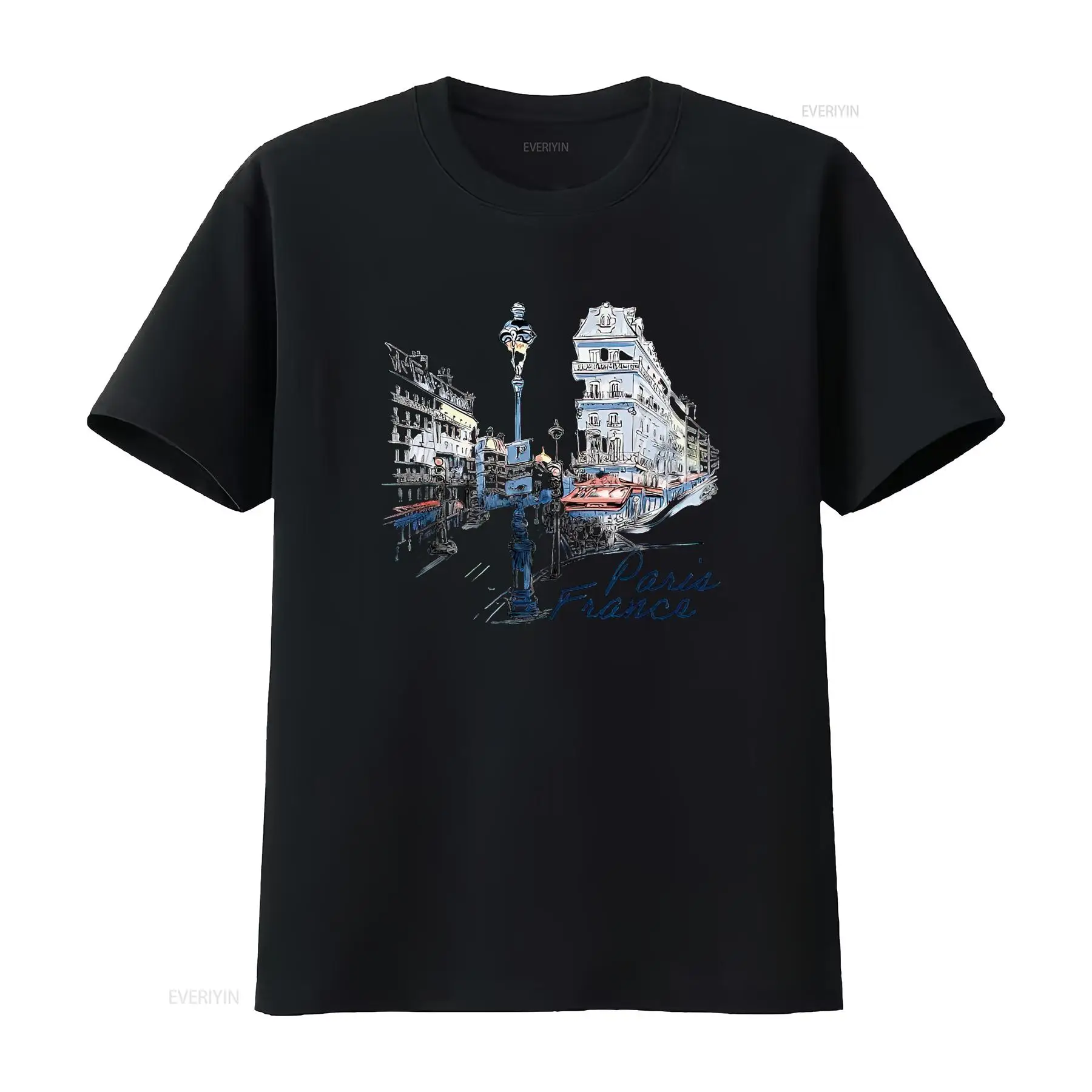 Street Fashion Paris - Kaos Souvenir Paris Prancis, Kaos Wanita