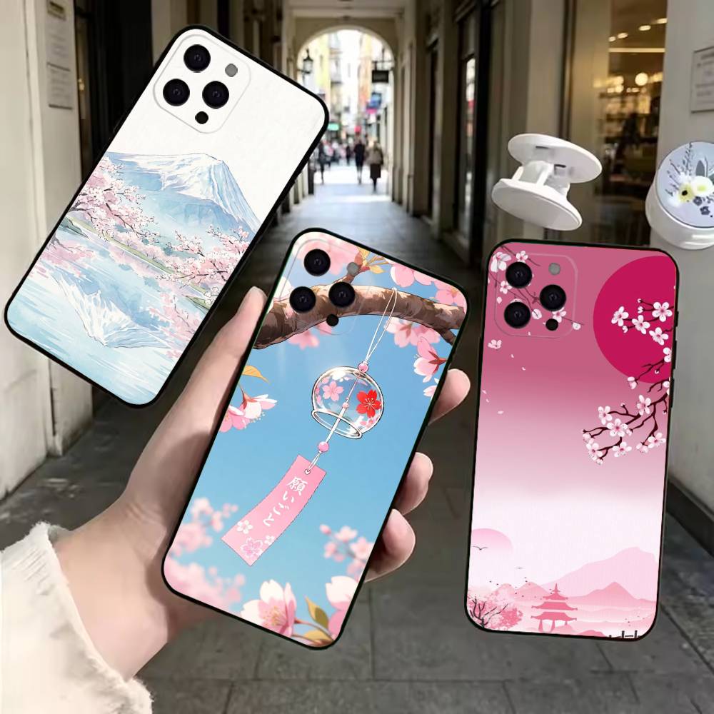 Street Fashion In Tokyo - Casing Ponsel Lembut Hitam Bergaya Kartun