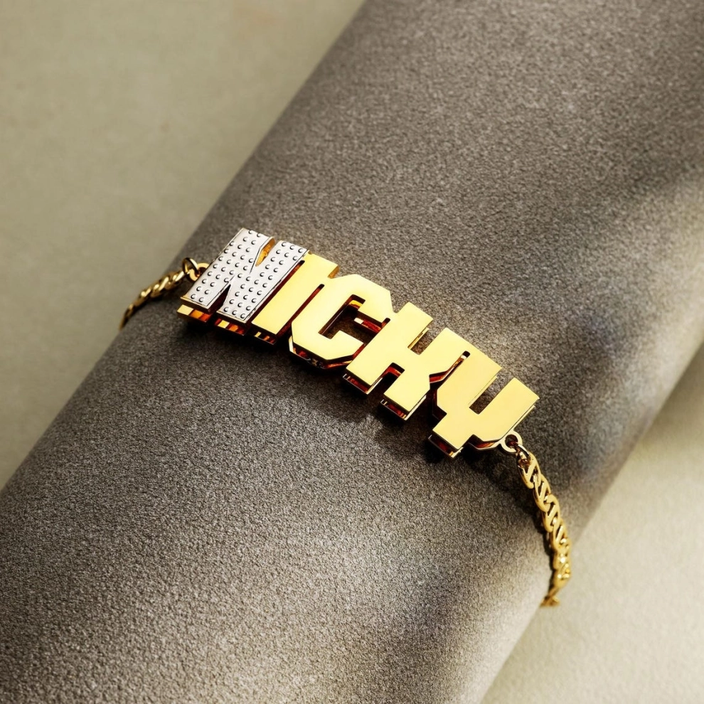 Street Fashion Name - Gelang Lapis Pria Zciti Custom Name,