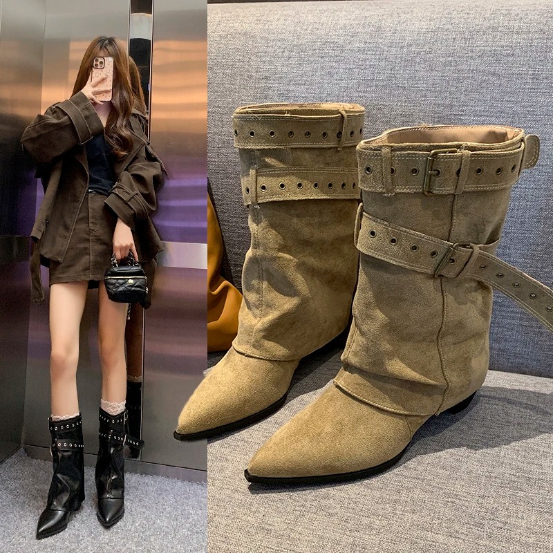 Street Fashion Trend 2025 - Sepatu Bot Wanita Musim Dingin 2025