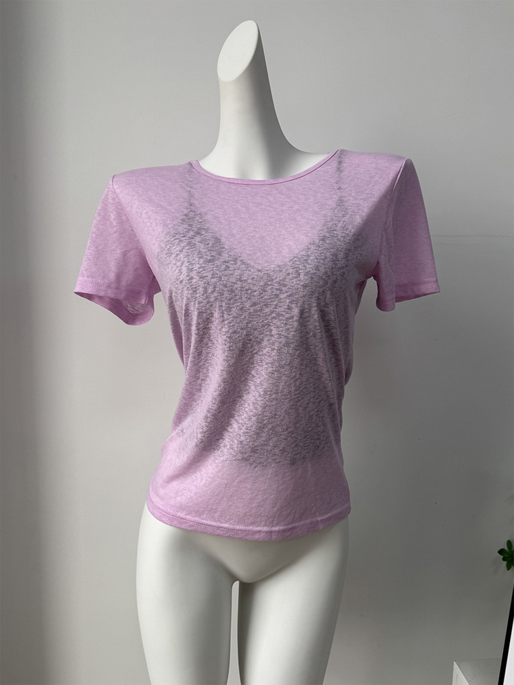 Street Fashion Com - Kaos Wanita Lengan Pendek Katun Slub