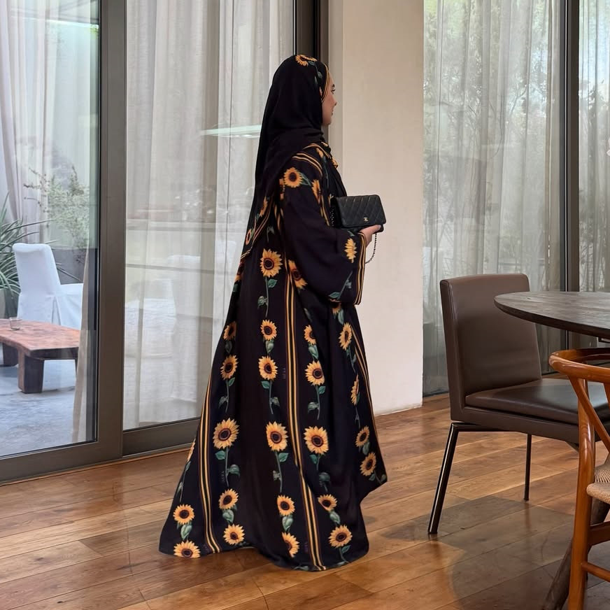 Gaun cardigan panjang modest R - Street Fashion Dubai ulasan dan harga