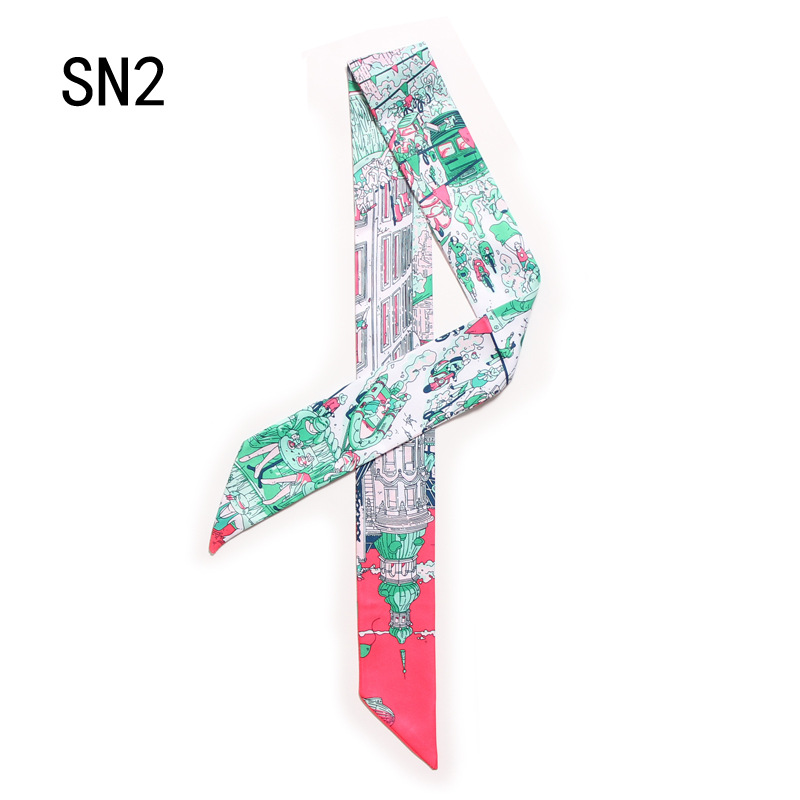 Syal Sutra Cetak Jalanan Paris - Street Fashion Paris ulasan dan harga