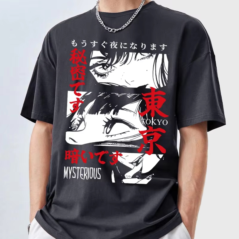 Kaos Pria Motif Anime Y2K Toky - Street Fashion In Tokyo ulasan dan harga