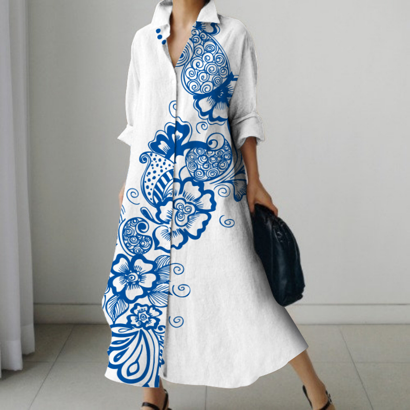 Gaun Panjang Wanita Model V-Ne - Street Fashion Shoot ulasan dan harga