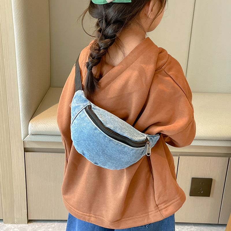 Tas Pinggang Denim Anak-anak,  - Street Fashion China Girl ulasan dan harga