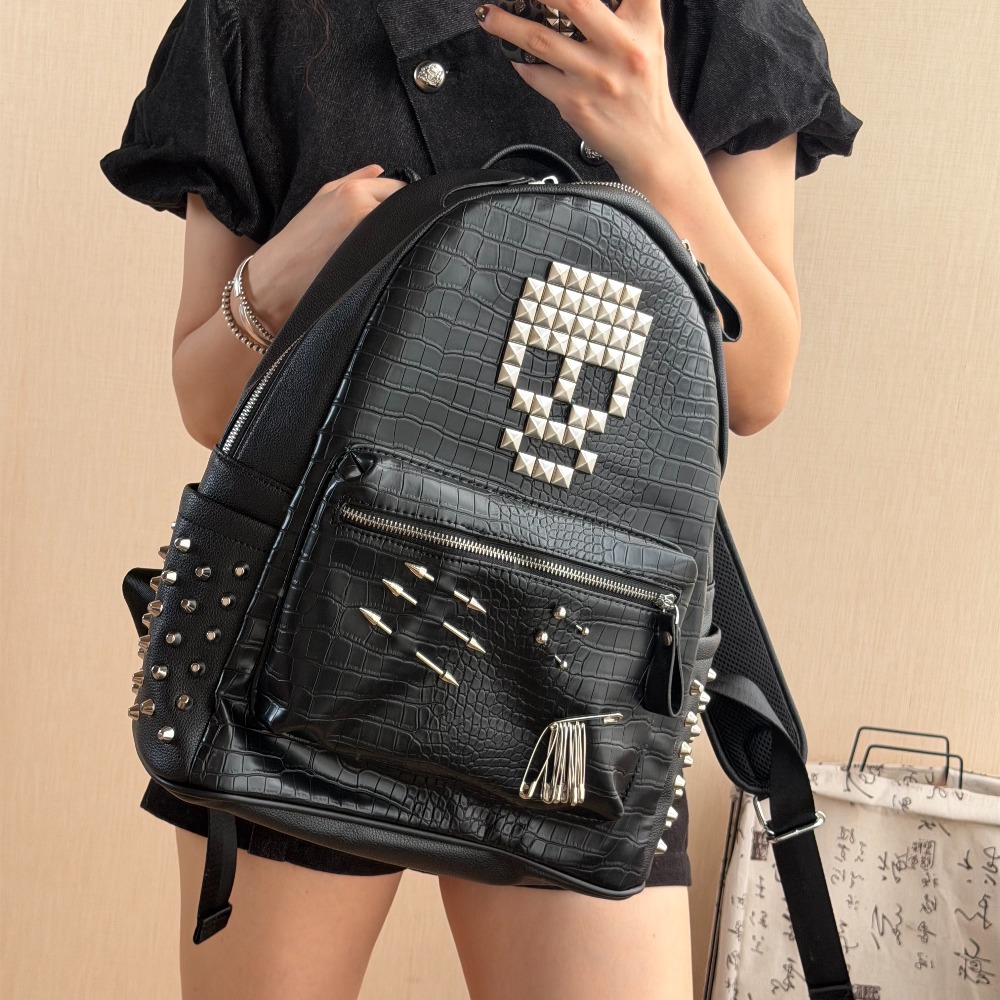 Tas Ransel Motif Kulit Buaya H - Street Fashion Women ulasan dan harga
