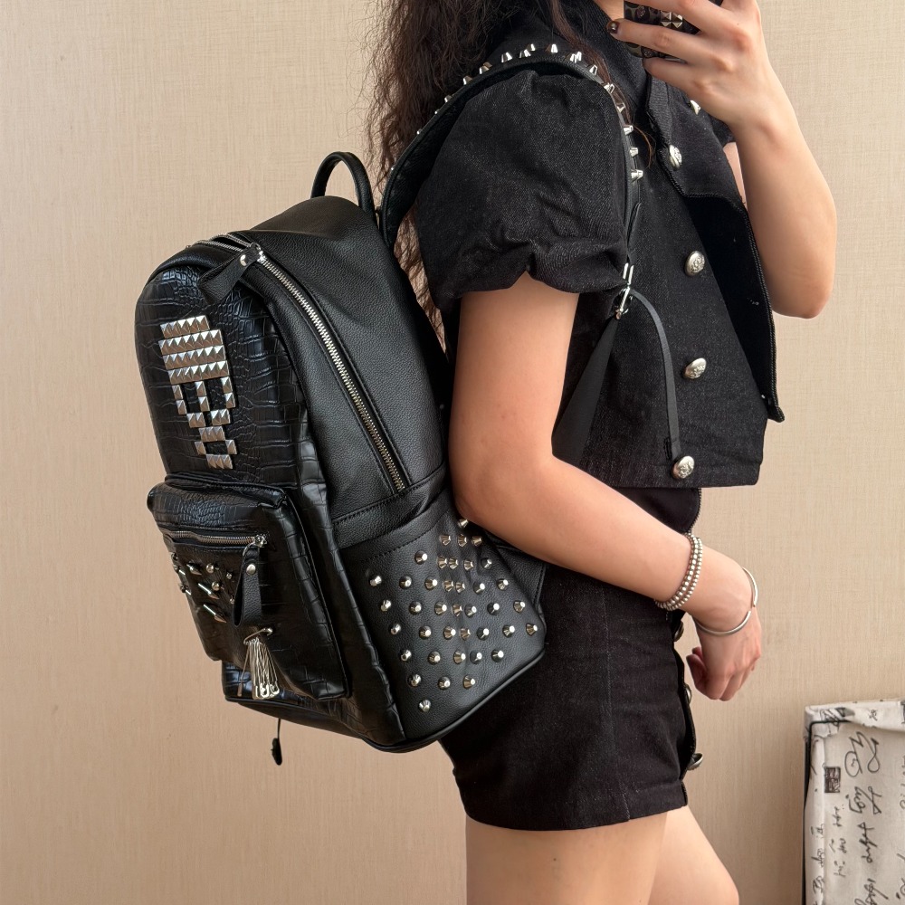 Tas Ransel Motif Kulit Buaya H - Street Fashion Women ulasan dan harga