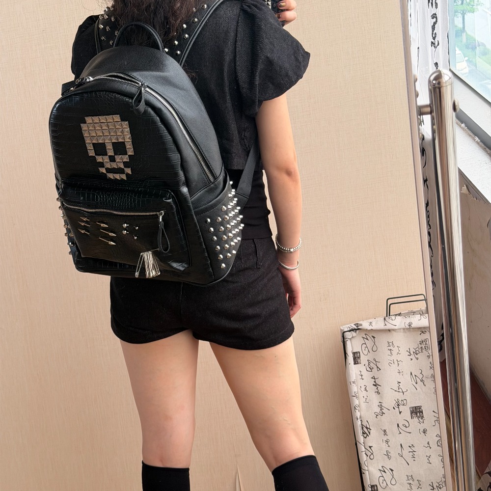 Tas Ransel Motif Kulit Buaya H - Street Fashion Women ulasan dan harga