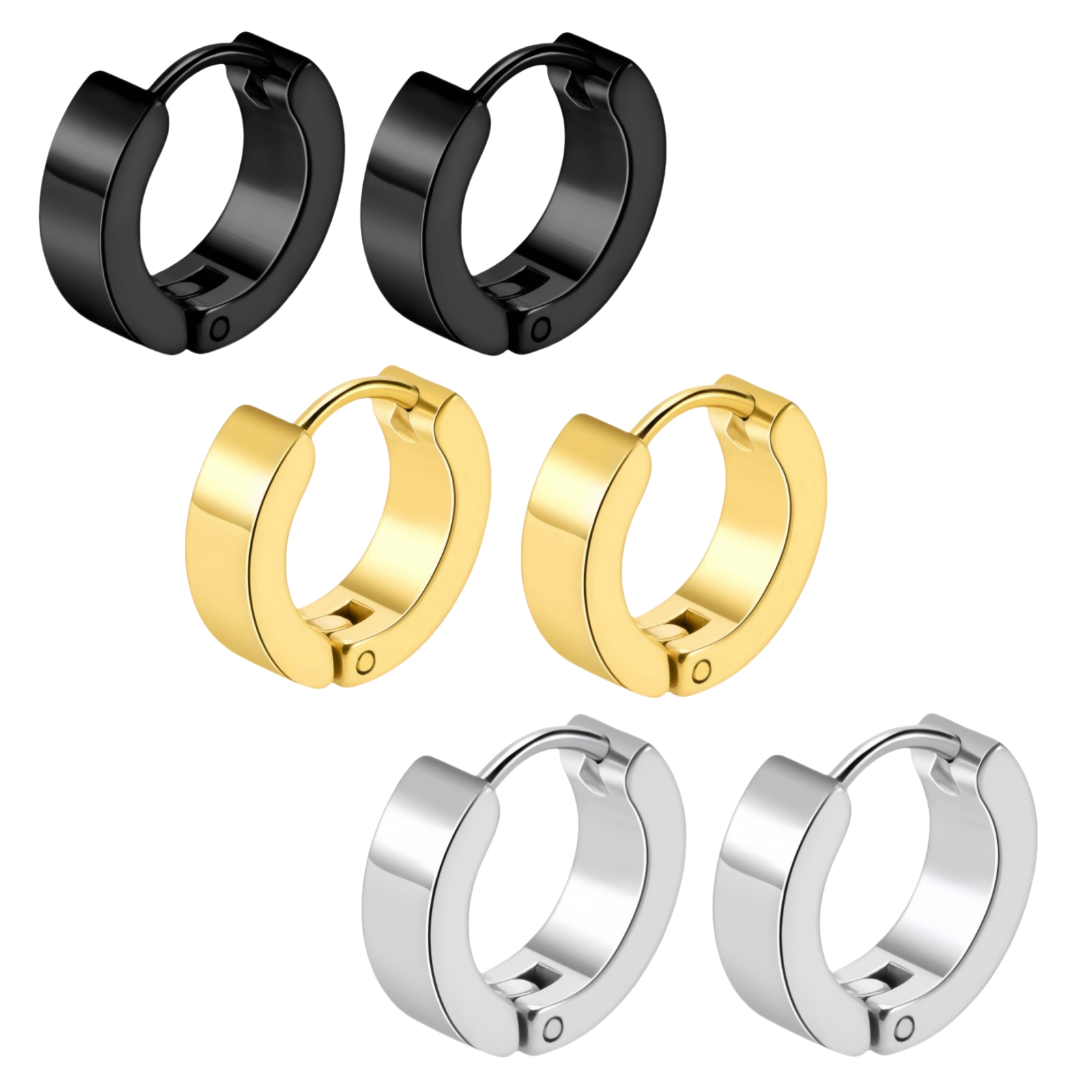 1 Pasang Anting-Anting Hoop Ti - Street Fashion Trend 2025 ulasan dan harga