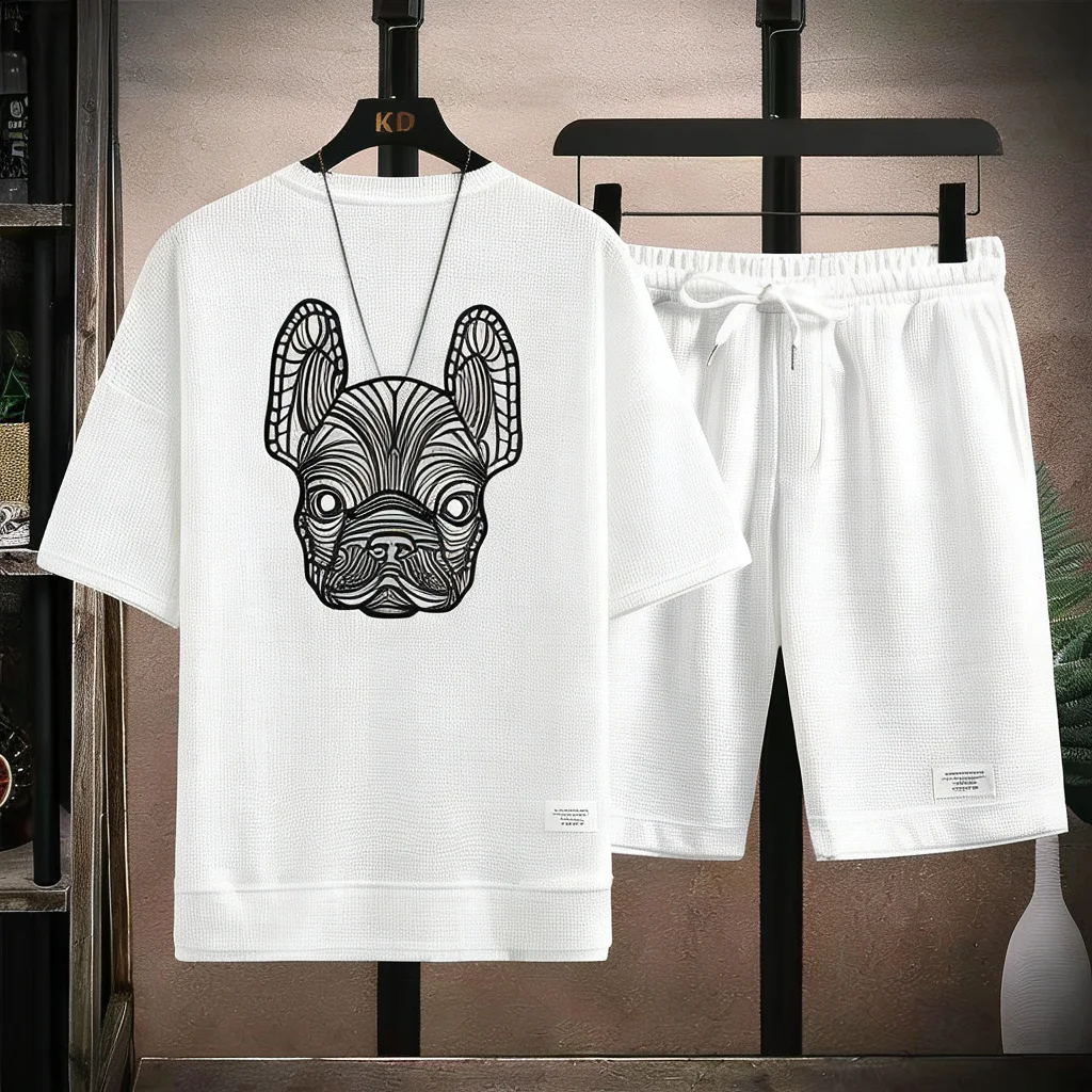 Setelan Kaos Lengan Pendek dan - Street Fashion China ulasan dan harga