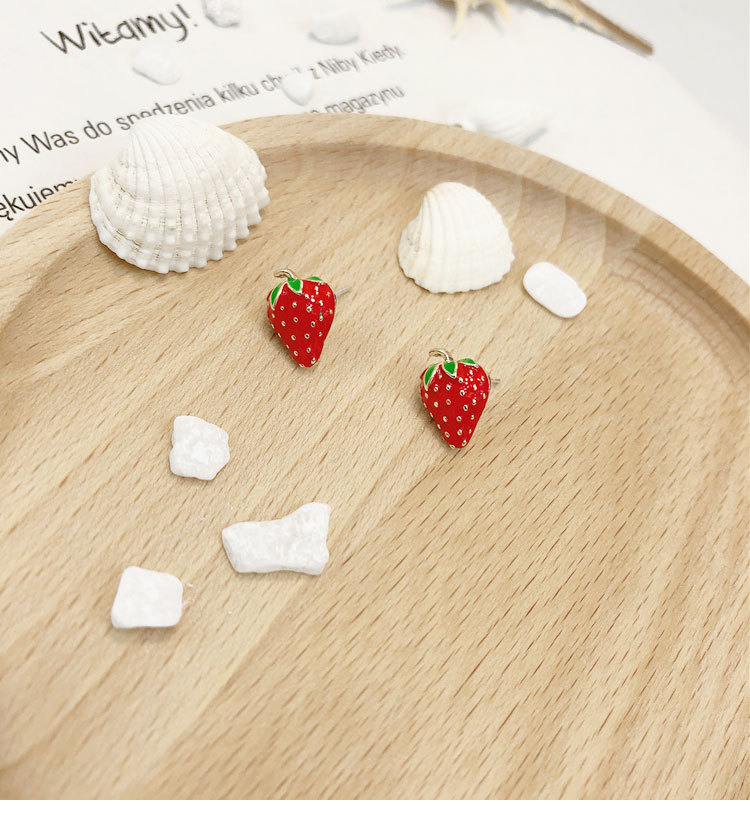 Anting Stroberi Akrilik Mode B - Street Fashion Shoot ulasan dan harga