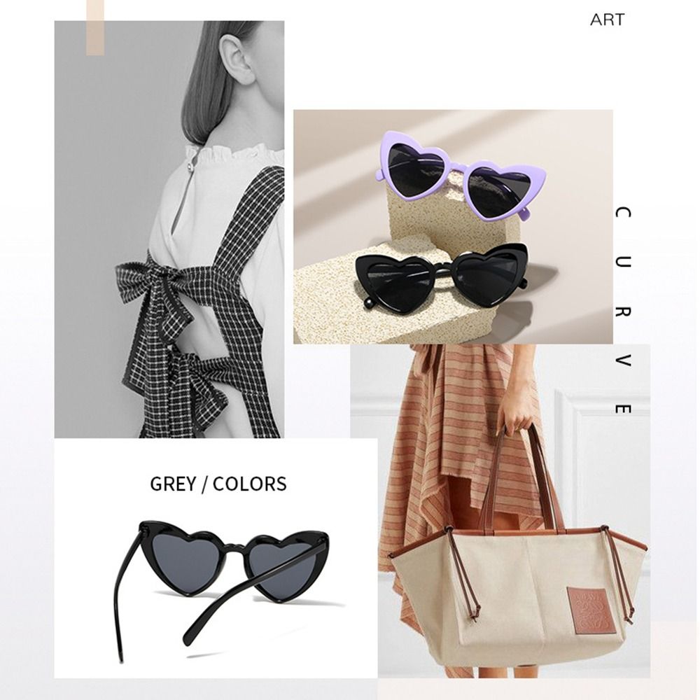 Kacamata hitam bentuk hati per - Street Fashion Shoot ulasan dan harga