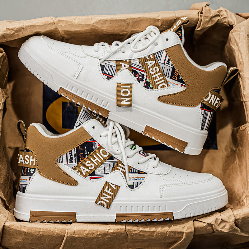 Sepatu Kasual High-Top Pria Te - Street Fashion Trend 2025 ulasan dan harga