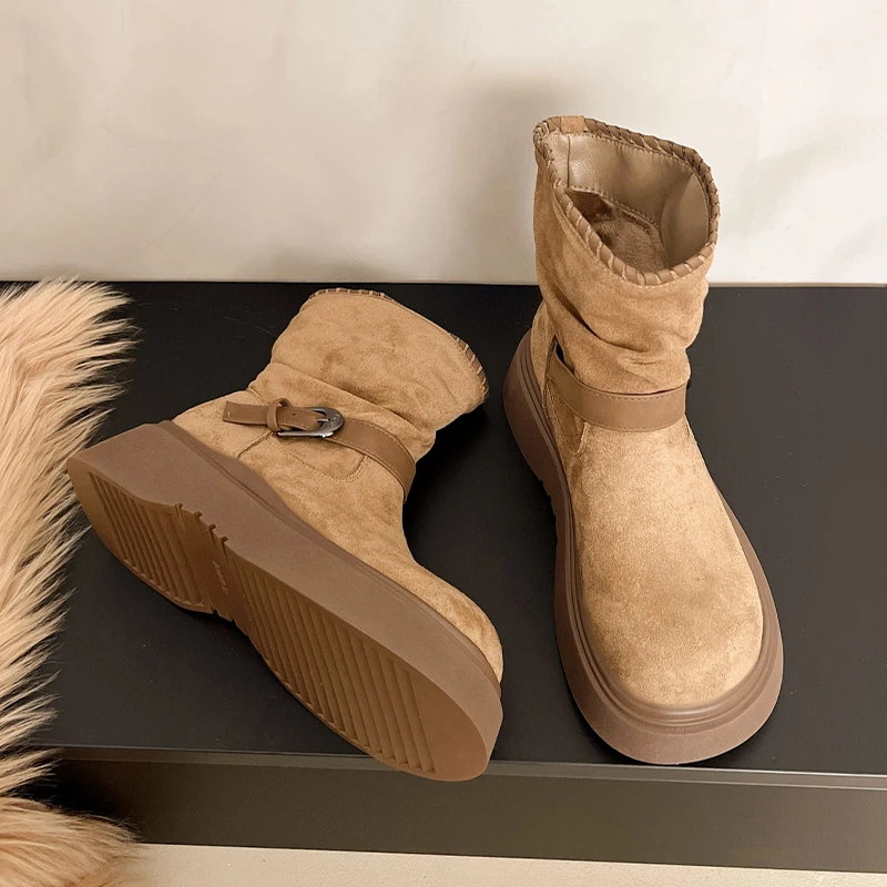 Sepatu Boots Wanita Model Flat - Street Fashion Trend 2025 ulasan dan harga
