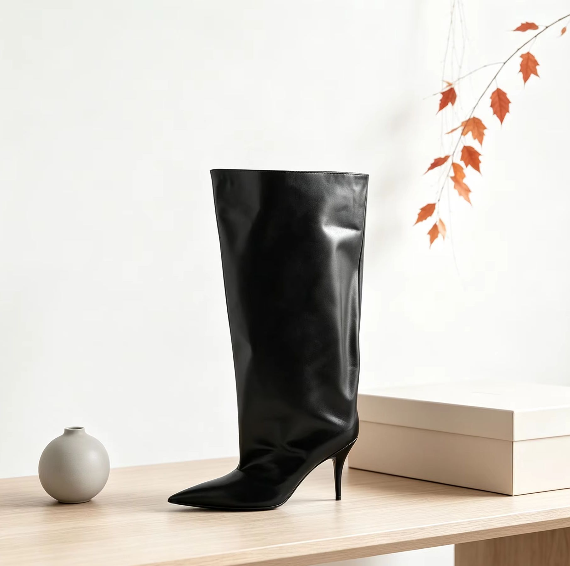 Sepatu Boot Tinggi Selutut Mod - Street Fashion Lady ulasan dan harga