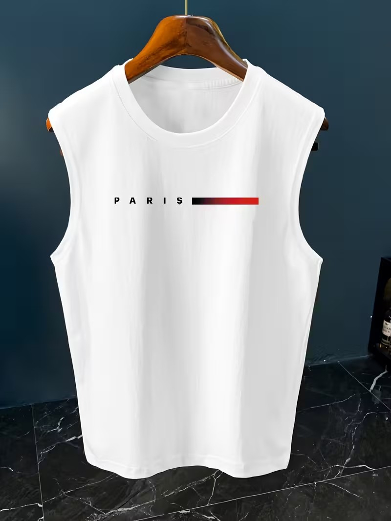 Tank Top Tanpa Lengan Motif Hu - Street Fashion Paris ulasan dan harga
