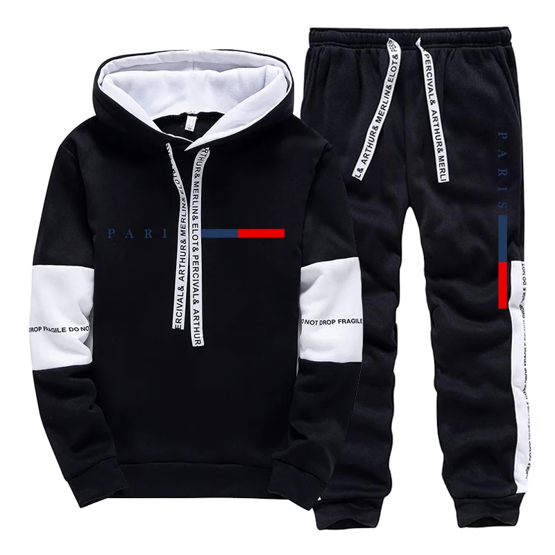 Setelan Pria/Hoodie/Celana Ola - Street Fashion Paris ulasan dan harga