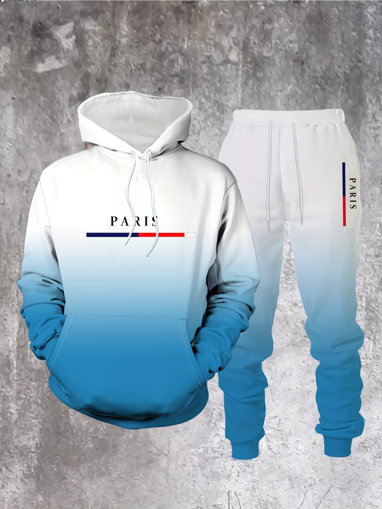 Setelan Olahraga Pria Warna Gr - Street Fashion Paris ulasan dan harga