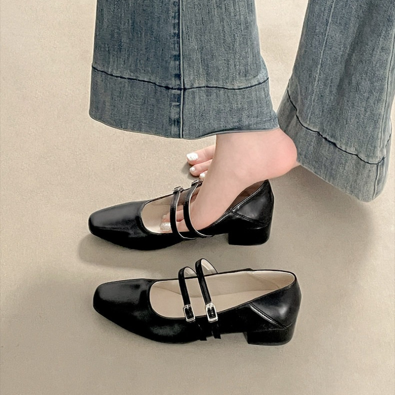 Sepatu Mary Jane Wanita Hak Re - Street Fashion Lady ulasan dan harga