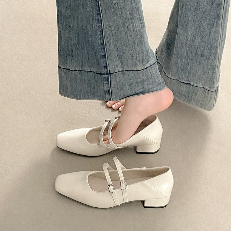 Sepatu Mary Jane Wanita Hak Re - Street Fashion Lady ulasan dan harga