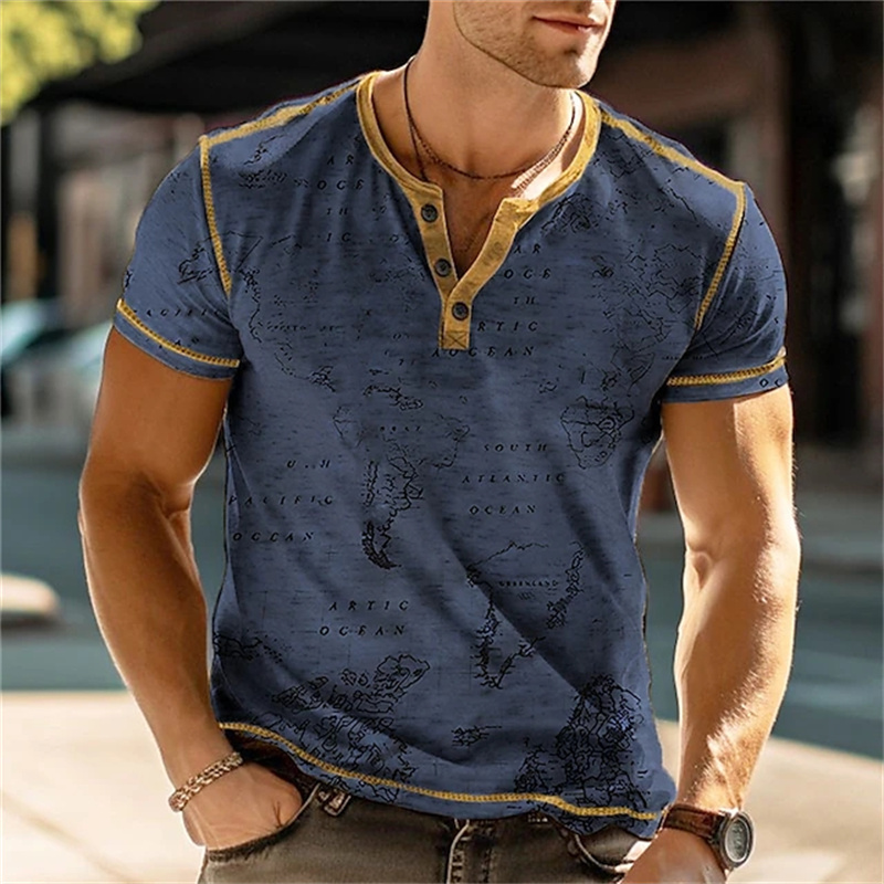 Kaos Henry Pria Lucu dengan Ce - Street Fashion China ulasan dan harga