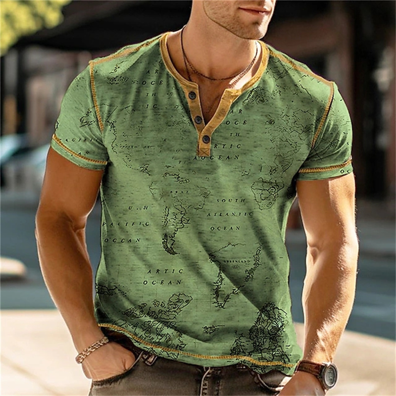 Kaos Henry Pria Lucu dengan Ce - Street Fashion China ulasan dan harga