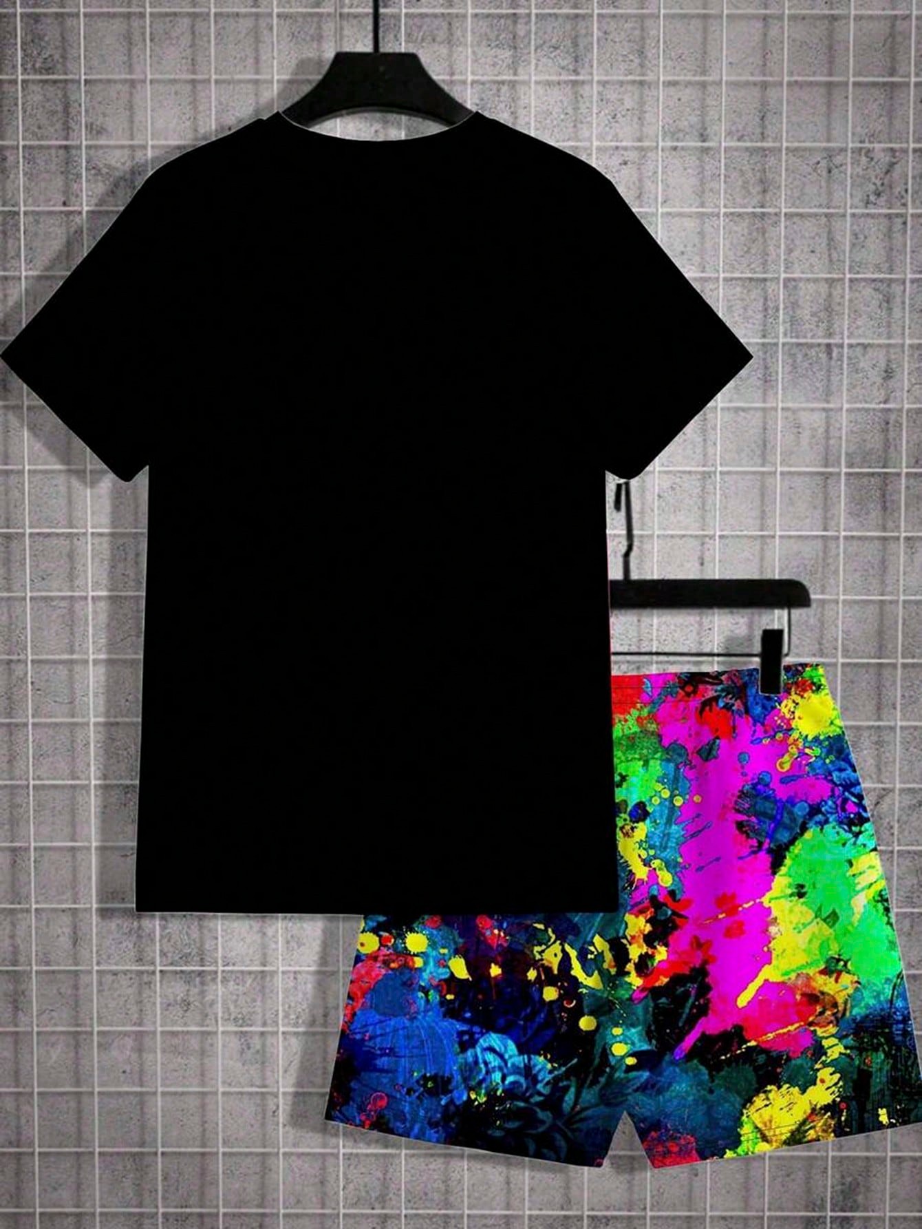 Setelan Kaos Pendek dan Celana - Street Fashion China ulasan dan harga