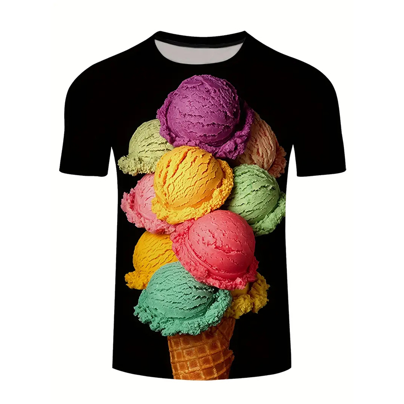 T-shirt Fashion warna es krim  - Street Fashion Trends 2025 ulasan dan harga