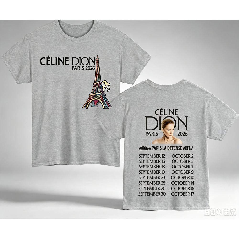 Kaos Pria Cetak Tanggal Tur Me - Street Fashion Paris ulasan dan harga