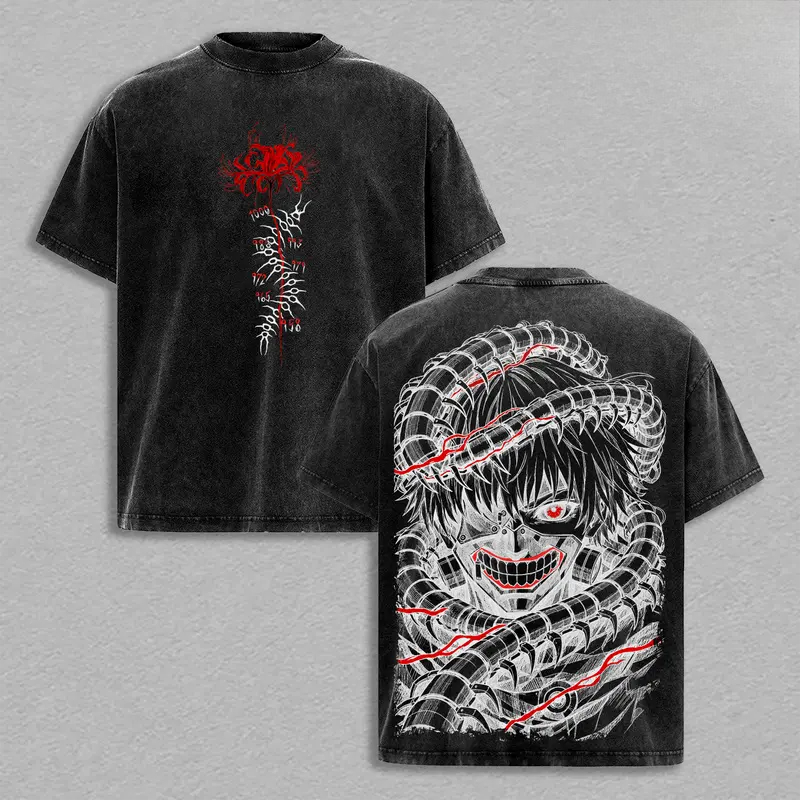 Kaos Retro Manga Kaneki Ken To - Street Fashion In Tokyo ulasan dan harga
