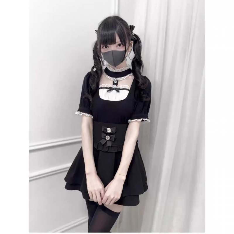 Blus Kotak-kotak Renda Ruffle  - Street Fashion China Girl ulasan dan harga